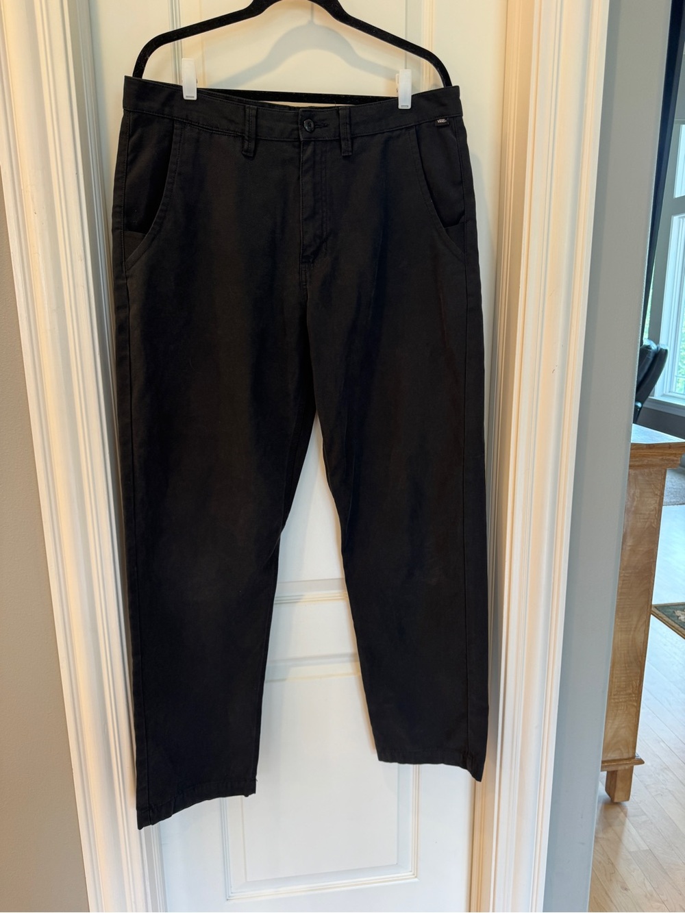 Vans Black Men's Chinos - Straight Casual Fit